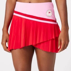 Fila Brandon Maxwell Pleated Skort in red/pink. Size medium.